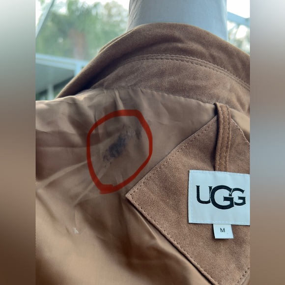 Women's Ugg Ronnie Suede Moto Jacket Size M Excellent - Never Worn New - Picture 12 of 14
